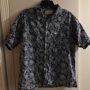 Hilfiger Hawaiian style shirt size xl color navy